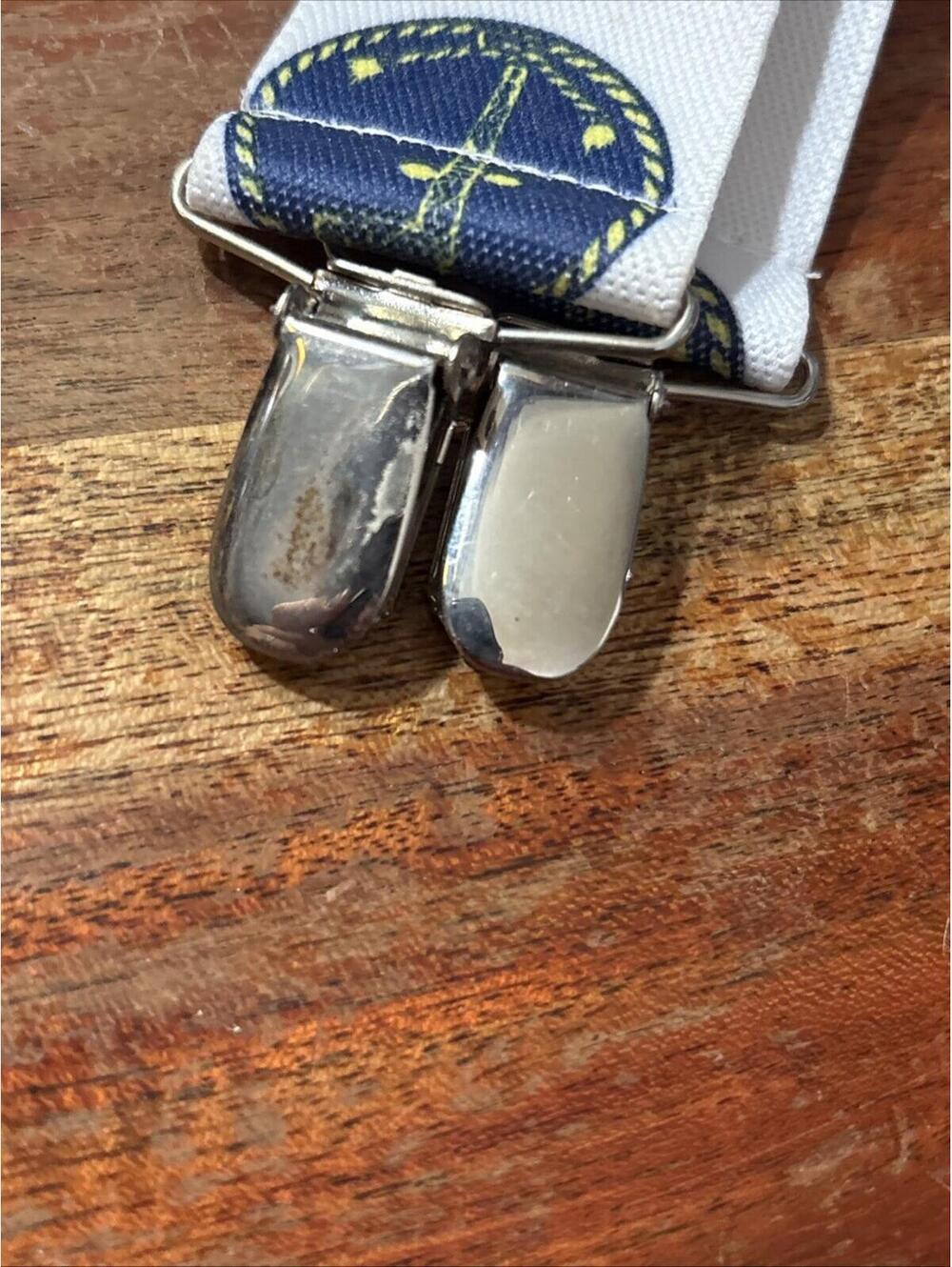 Vintage Original Masonic Stretch Suspenders-Freemasonry-White-Mason Items! Great - Picture 4 of 5